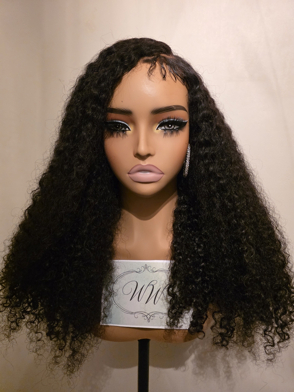 Natural Deep Curly Human Hair Lace  Wig - Premium Brand
